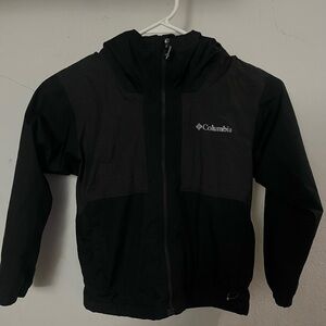 Columbia Omni-Tech Black Hooded Jacket | Youth XS (6/7)
